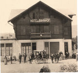The old Hotel Bahnhof in Gstaad