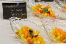 Salades de fruits au buffet du Bernerhof Gstaad