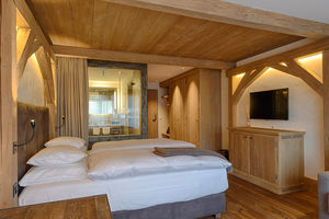 Chambre à l'hôtel Bernerhof Gstaad